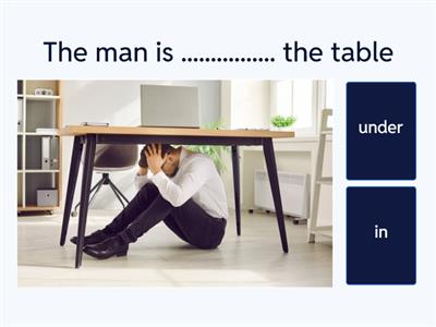 Prepositions of Place - in, on, under, next to, between