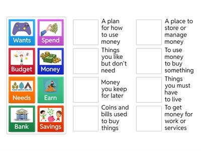 Financial Literacy Vocab Match