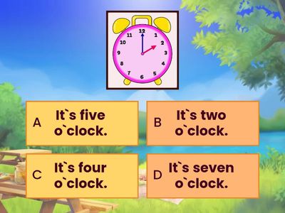 Telling the time (:00) Quiz