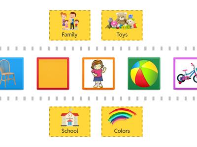 Kid's Box 1 (family, toys, school, colors) Sorting