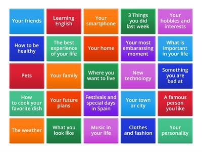 Talk for a Minute about...