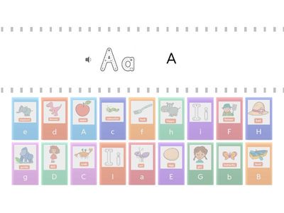 Beehive Starter. Alphabet game A-F