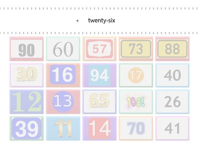 Go Getter 1 unit starter numbers 0-100