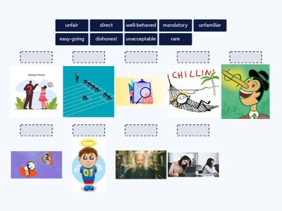 Adjectives- going to school vocabulary