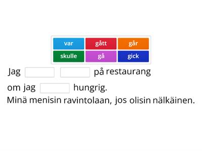 Konditionaali ruotsi