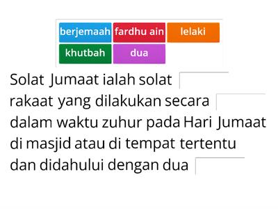 SOLAT JUMAAT (TAHUN 5) Pai