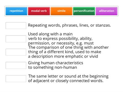 Word class and writer's methods in poetry