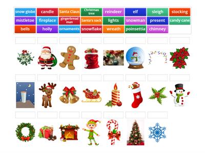 Christmas words (for students)