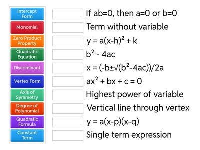 Quadratic Vocabulary