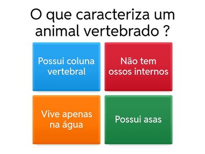 Vertebrados x Invertebrados