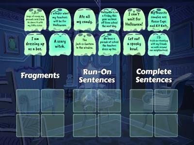 Fragment, Run-on, Sentence Sort