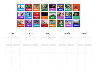 Free time activities!!