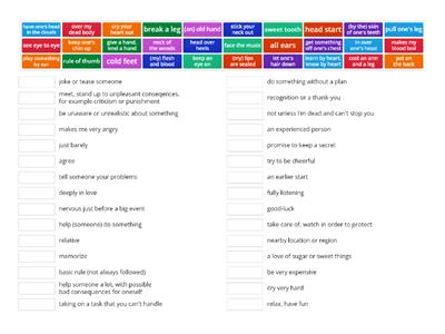 Complete Advanced - Unit 5 - Extra body Idioms