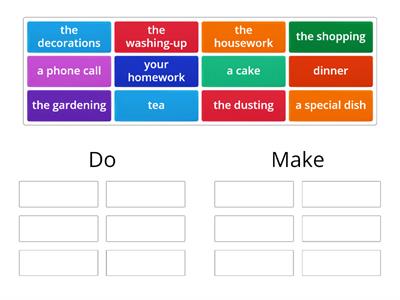 Do/make