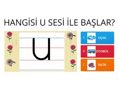 U SESİ OKUL ÖNCESİ