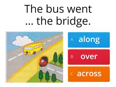 Prepositions of movement and  directions.