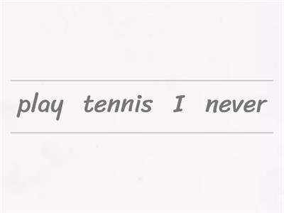 Routines and adverbs of frequency 