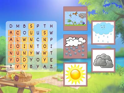 KIDS 1 WORDSEARCH weather