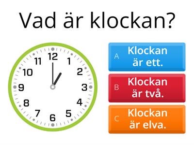 Vad är klockan? 