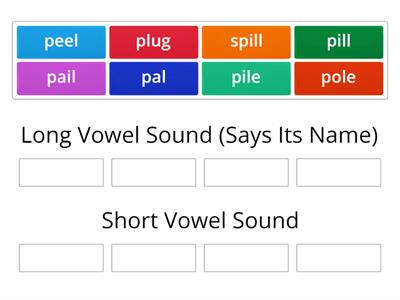 Long and Short Vowel Sounds (pail)