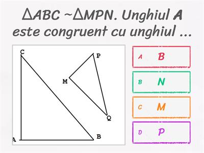 Triunghiuri asemenea. TFA