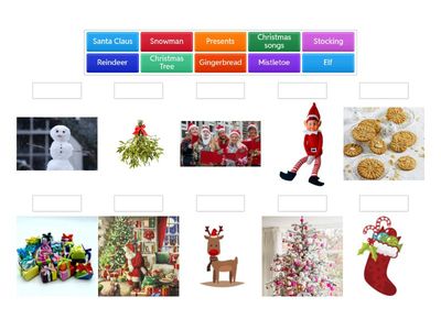 Christmas Vocabulary Match