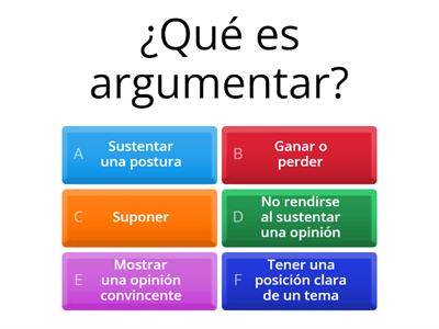 LA ARGUMENTACIÓN