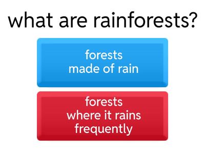 tropical rainforests