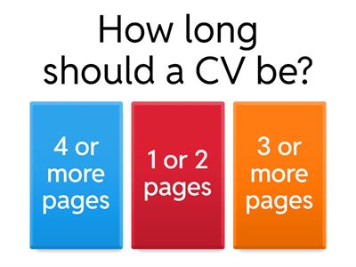 CV quiz