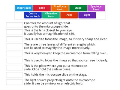 Parts of a Microscope