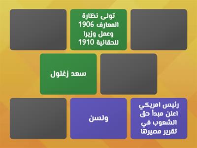 تدريب 2 - درس 2 - ثورة 1919 - وحدة 3 - ترم 2 - دراسات اجتماعية - الصف السدس الابتدائي 