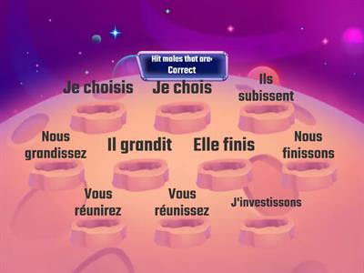 Les verbes du deuxième groupe