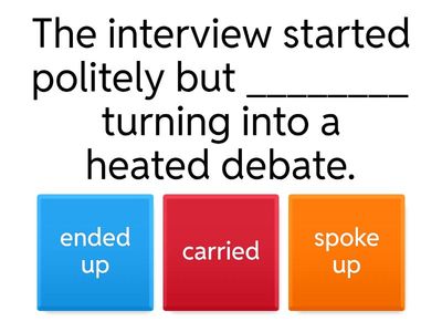 SpeakOut B2 U3B Phrasal verbs 