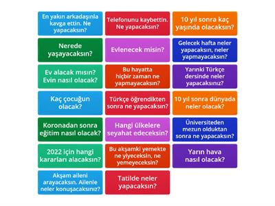 Gelecek Zaman  Sorular 