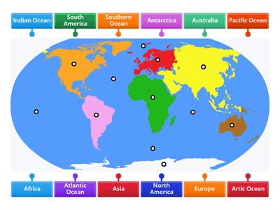 Continents and Oceans