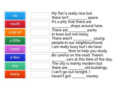 ENGLISH FILE A2 unit 5 Quantifiers - Match