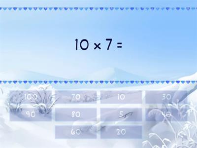 Таблица на 10