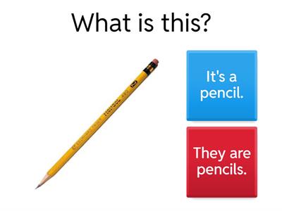 What is this?  What are these? II