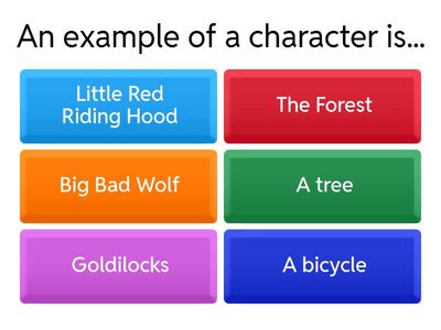 Elements of a story quiz