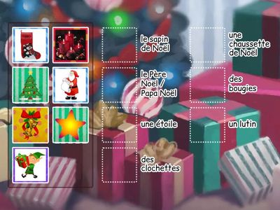 A1: Le vocabulaire de Noël. 