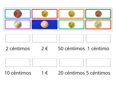 Monedas de euro y céntimo