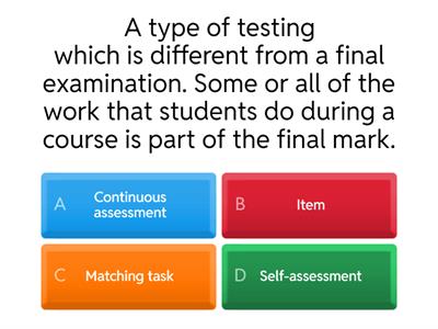TKT Module 1 Assessment and activities