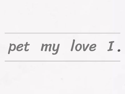 Unjumble the sentences