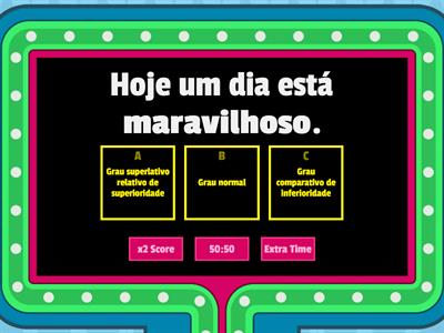  Grau dos Adjetivos 1