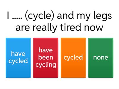 Present perfect vs present perfect continuous and more quiz