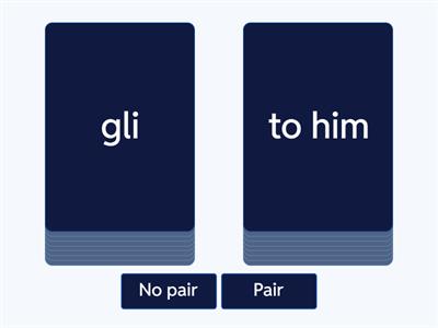 match pronouns direct indirect