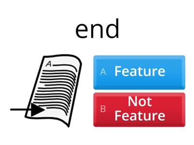 Features of a non-chronological report