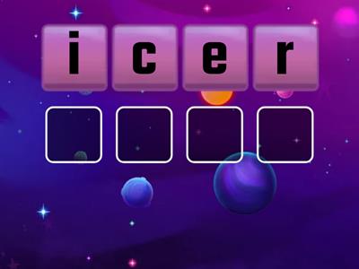 Rearrange the letters into the correct word.