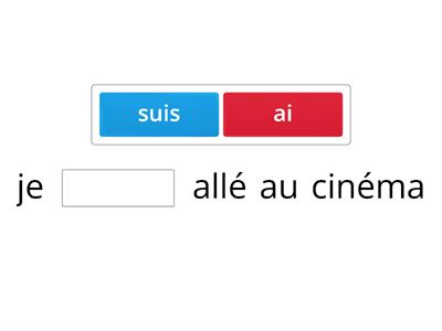 passé composé c 2,  choisis l'auxiliaire être ou avoir