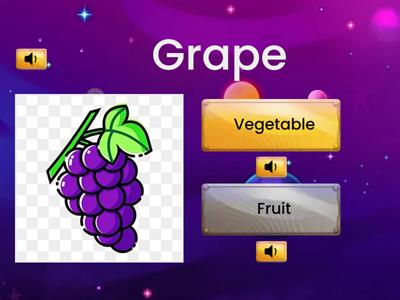 Kindergarten ESL - Fruits and Vegetables Flashcards